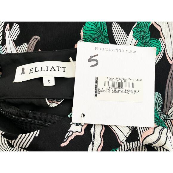 Elliatt Womens Awakening Dress Floral Print Off Shoulder Halter Cut Out Mini NWT - Picture 13 of 13